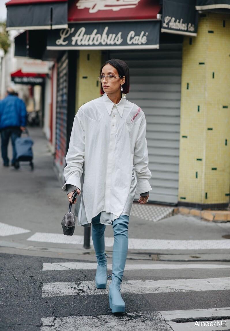 穿衣搭配|“白色+蓝色”真是绝配,温柔减龄还有品质,职场休闲都好穿