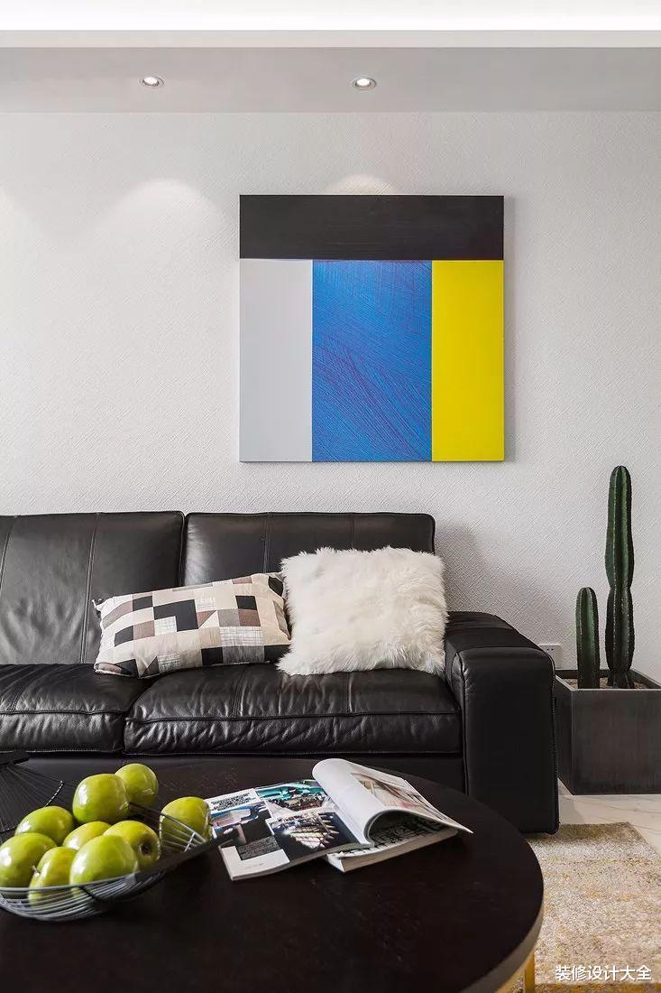 108㎡现代简约三居,卧室背景墙还能这样设计!