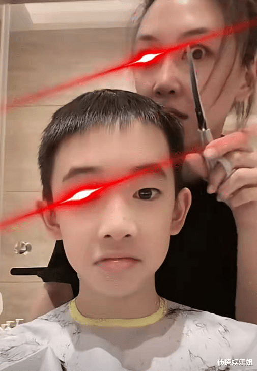 应采儿|应采儿父亲晒小外孙近照,2岁hoho扎小揪揪打高尔夫,侧脸萌翻