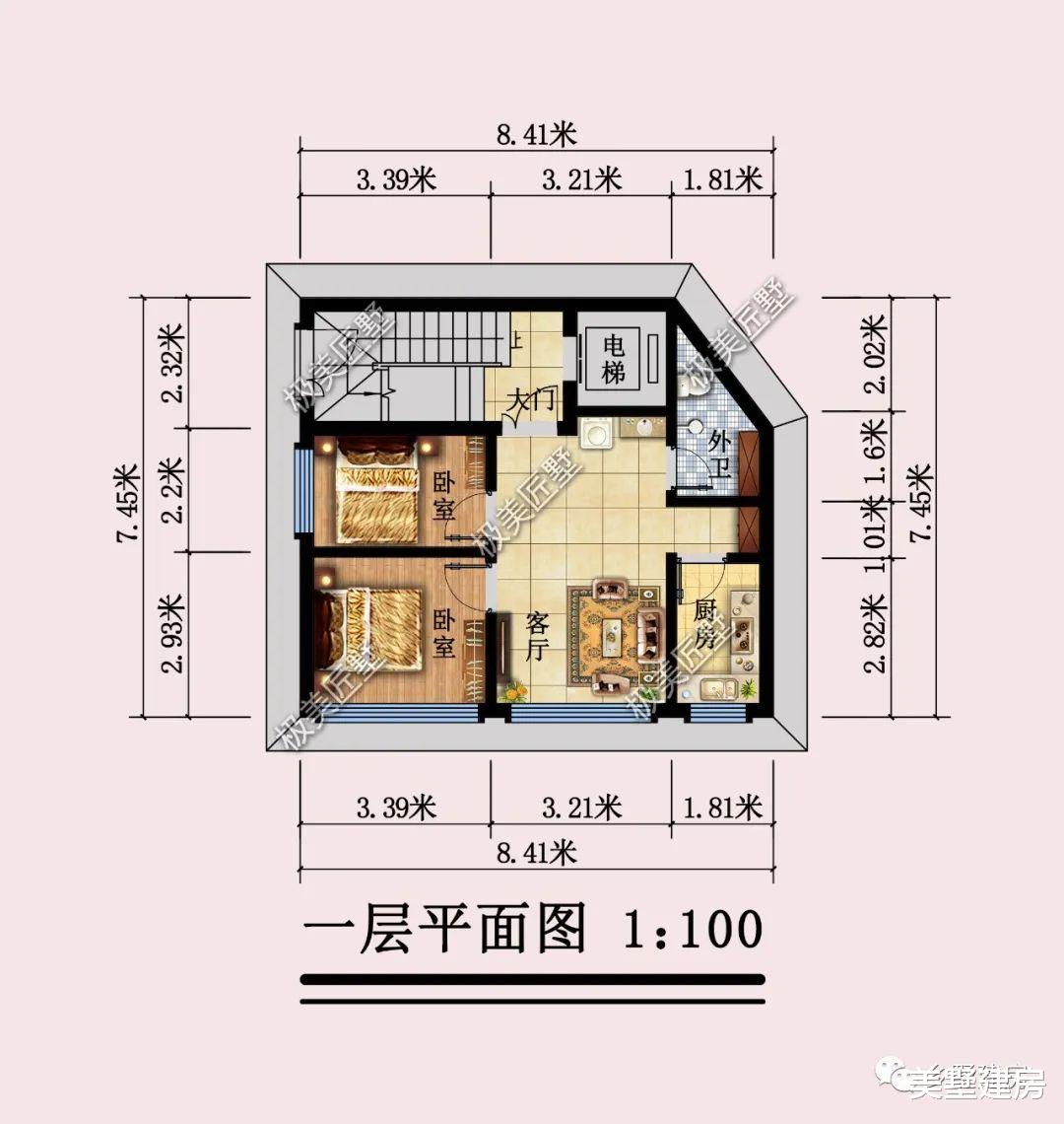 开间8米多两侧不开窗,教你这样设计,现代风大气又时尚!