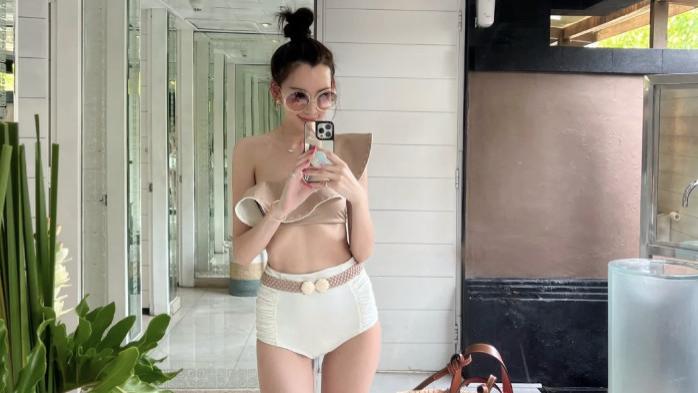 陈若仪|林志颖娇妻晒露腰照，腹部扁平瘦成皮包骨，看不出生过三个儿子