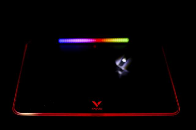 雷柏|超酷的无线电脑桌面雷柏V10RGB套装,实现无线鼠标无限电量