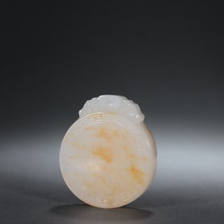 |旧藏-和田玉平安无事牌