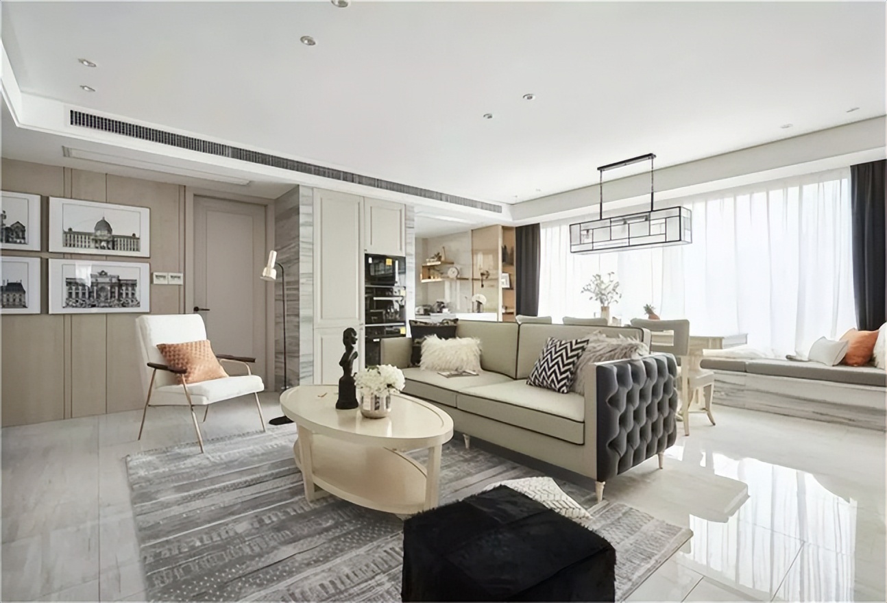 71平现代风二居室不过分张扬,却把雍容华贵之气渗透到每个角落