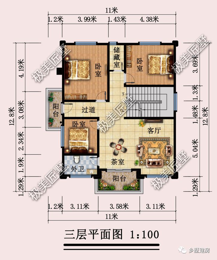 四面多开窗设计,采光和通风好得没话说,喜欢就赶快收藏吧