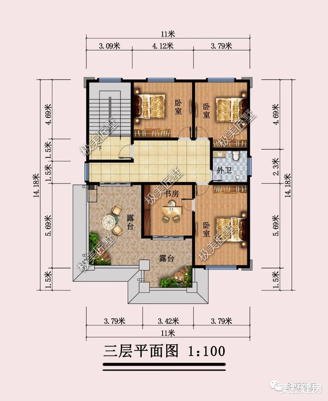 预算40W也能建好房，砖混结构施工简单，欧式风格典雅大气！