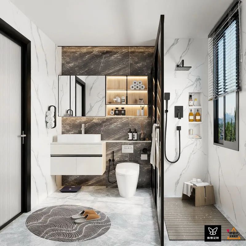 全屋柜子都刷白色，担心太单调，没想到效果这么惊艳