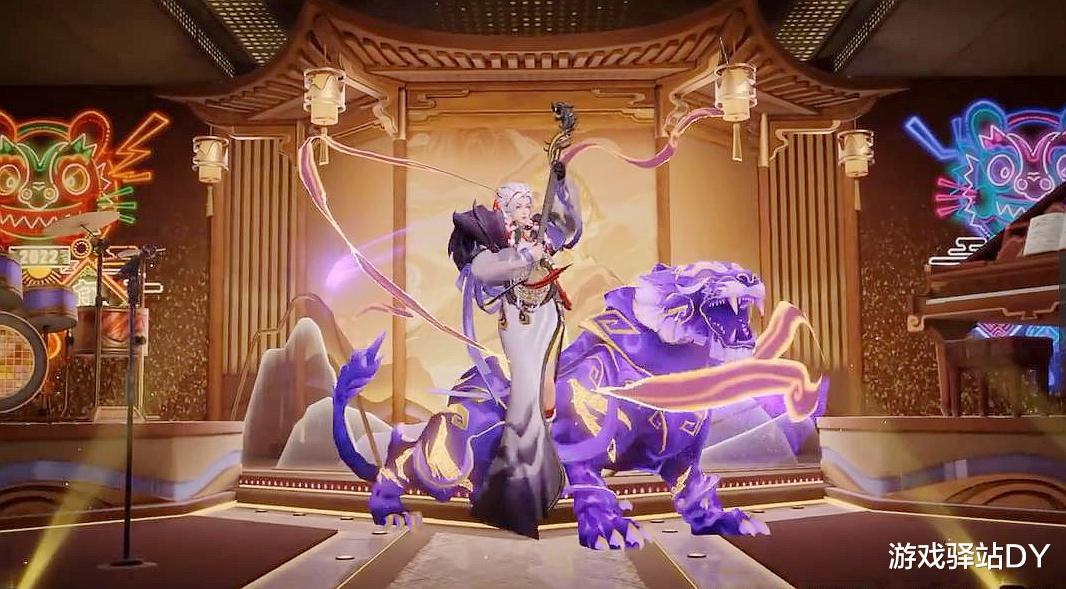 杨玉环|杨玉环寅虎·心曲模型特效一览,大招烟花舞台美翻,除夕上线