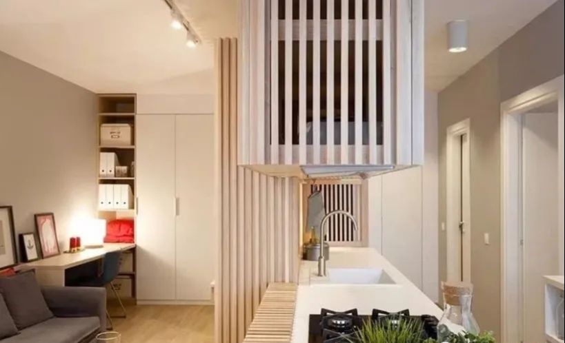 仅47平的暖色小户型,功能齐全且实用,以后别再说自己家小了