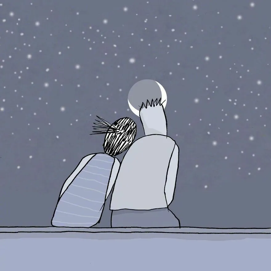 |幽默漫画:人际关系的隐喻 缠绵、冲突、猜忌……