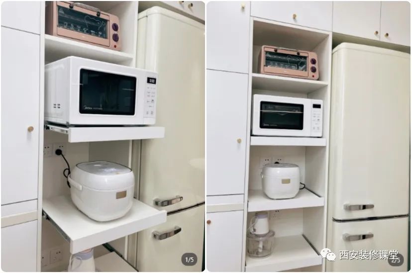 厨房装修,定制橱柜要考虑多少电器的镶嵌?