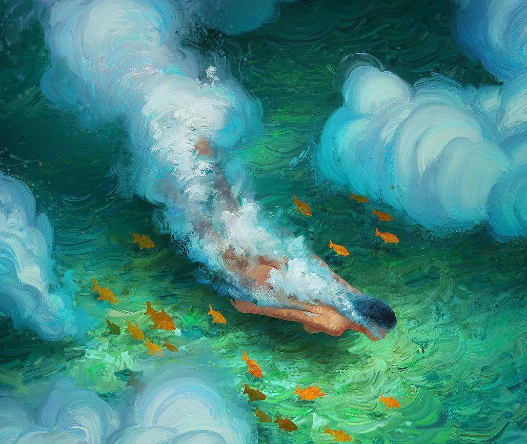 奇幻瑰丽的场景，和插画师阿尔乔姆来一场梦幻之旅