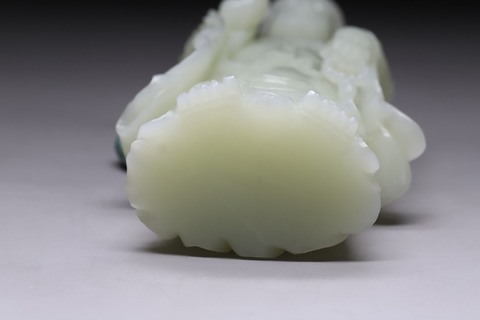 和田玉籽料|回流 舊藏和田玉籽料“释迦牟尼佛”立像