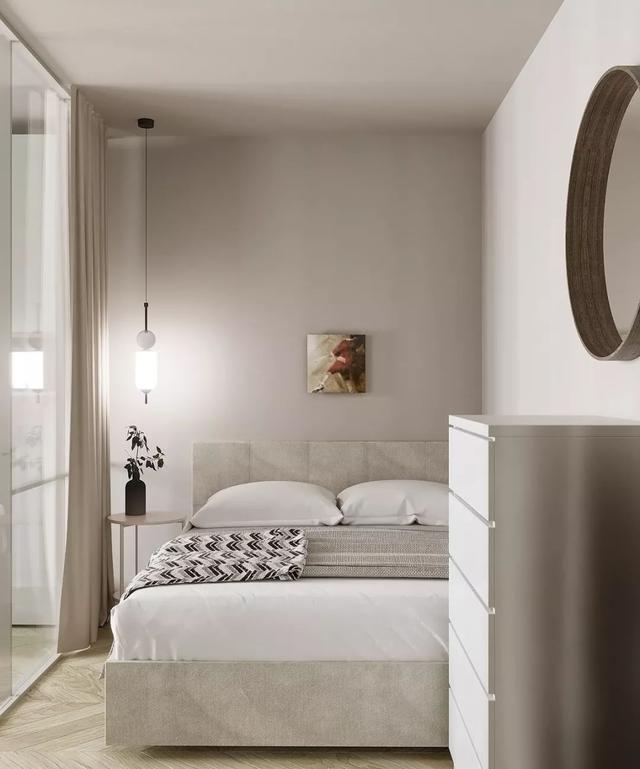 极简风格的小蜗居设计,纯白设计超自然清新,给人温馨舒适感超强