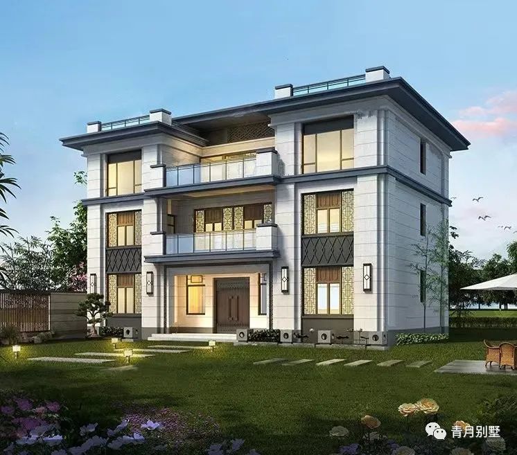 16×10.5米三层新中式小别墅,贵气典雅,活出精致与品位