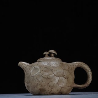 嘉庆|臻品 手工柴窑 地裂纹 紫砂壶