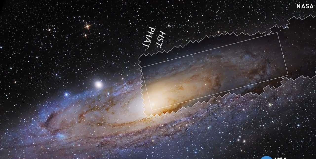 迄今最清晰的仙女座星系图,高达15亿像素,最少约1万亿颗恒星