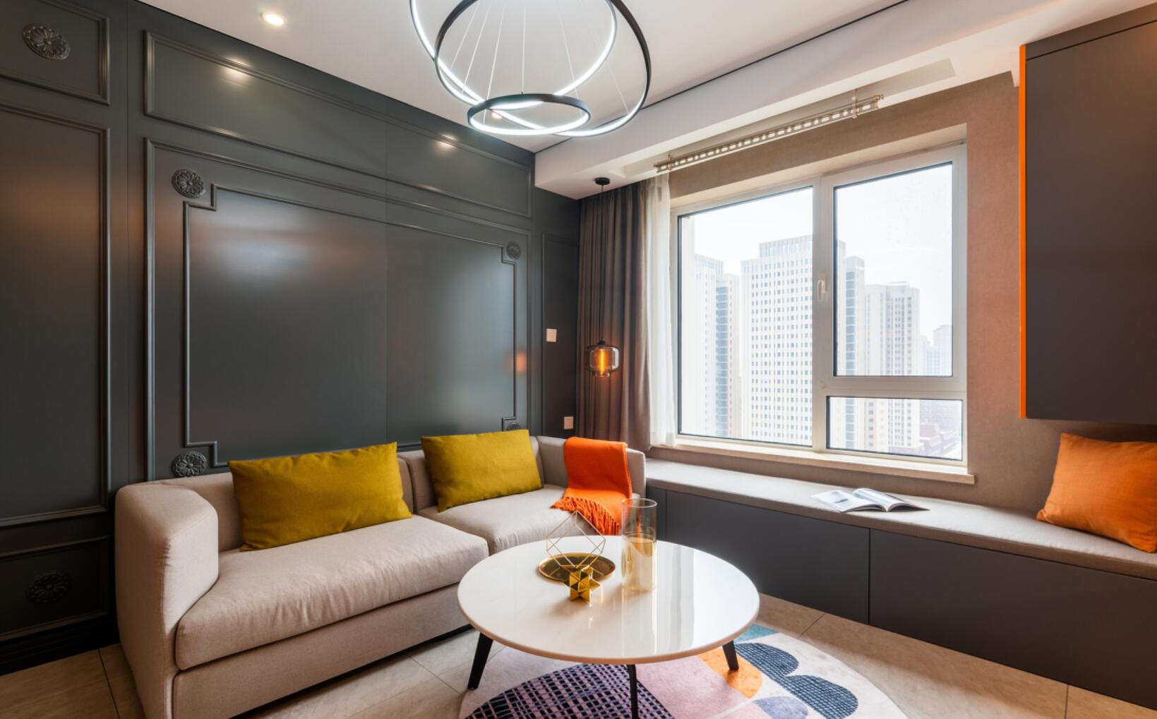 这是什么“神仙设计”？45㎡，以高饱和度定位空间，反而很高级