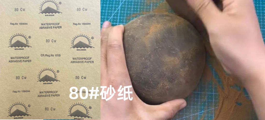 椰壳|教你如何把没用的椰子壳磨成镜子用