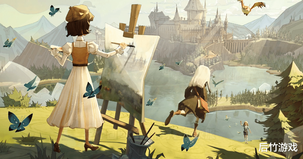 时装 哈利波特手游:洛蒂新衣服石锤,背影就是大美人!春日气息很浓