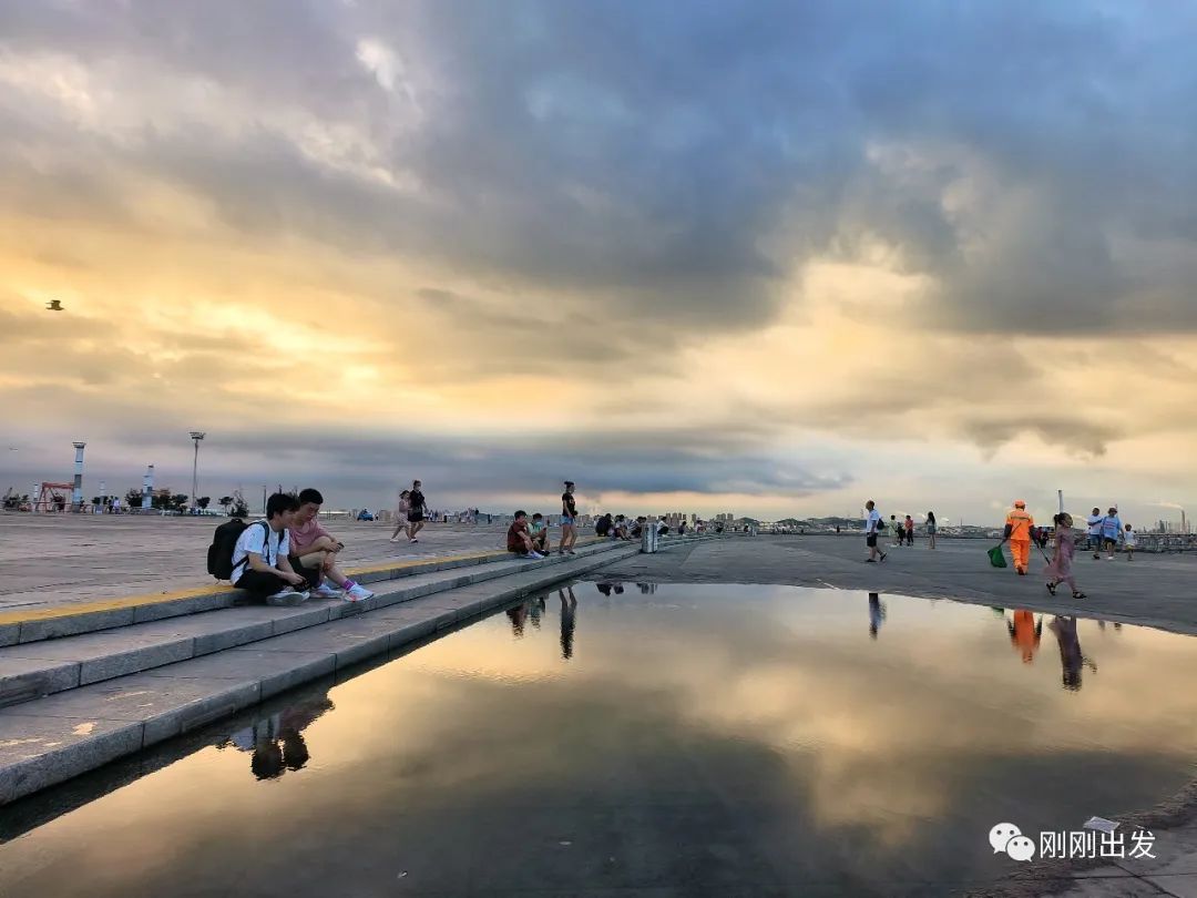 广西|大连旅游季,东港音乐喷泉广场看云,再到水城坐贡多拉