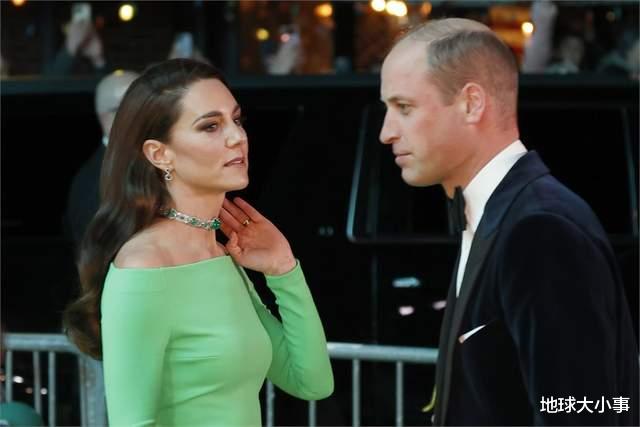 凯特王妃|凯特王妃失算！高贵礼服颜色太像「绿幕」，网友恶搞哏图满天飞