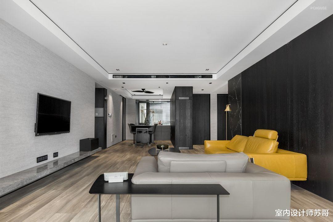 以黑色为主题的三居室,让生活回归本真,这么个性的家真美!