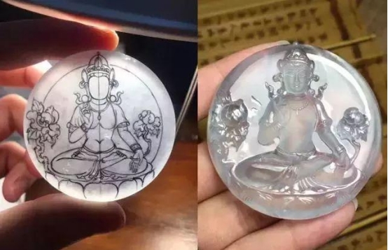 翡翠|当极品翡翠遇到精湛雕工