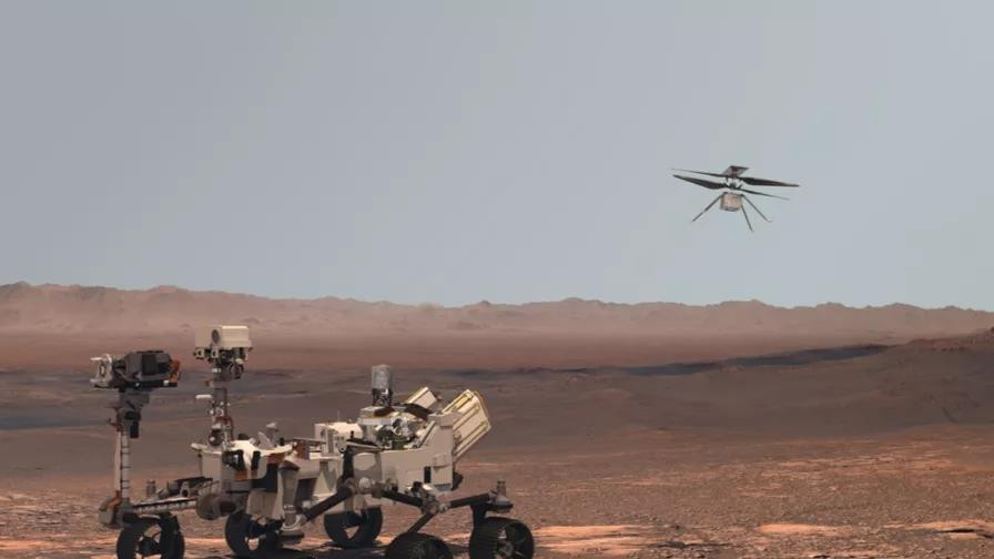 成功度过-90℃寒夜，NASA火星直升机拍到首张火星彩色照片
