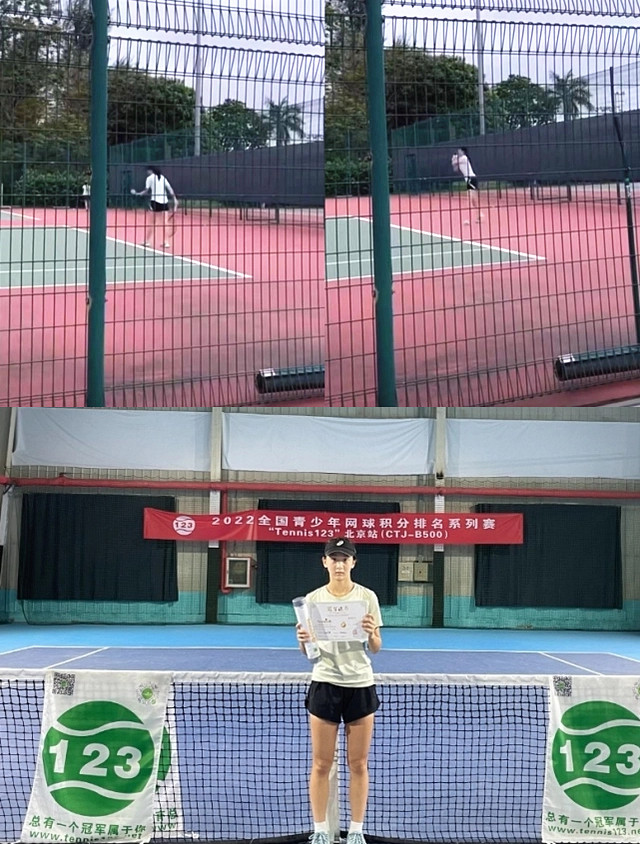 网球|田亮女儿网球首秀告捷,14岁1米7?肌肉发达,期望通过网球选好大学