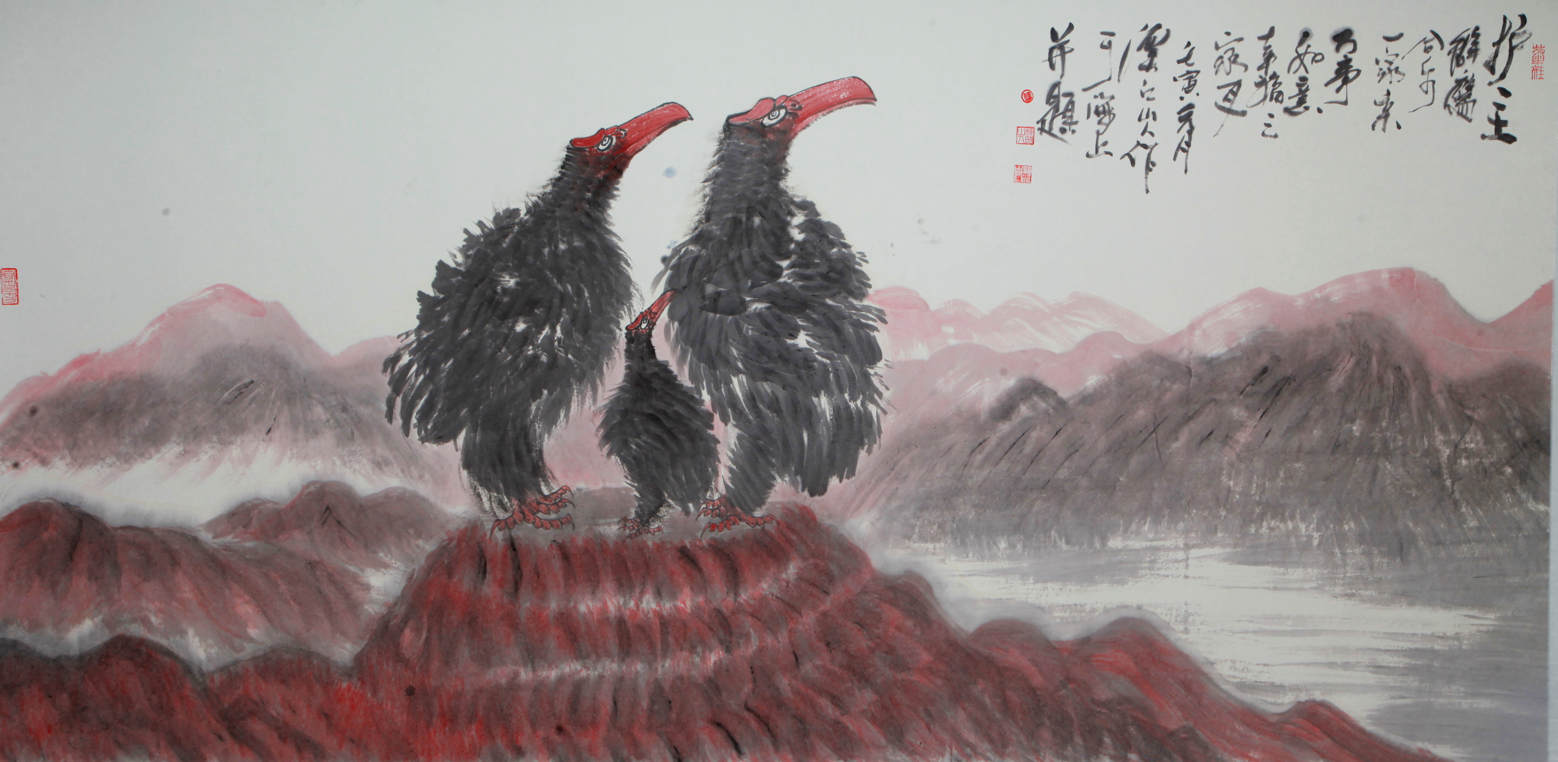 |在中国当代国画收藏市场大受追捧，国画大师朱祖国国画作品系列欣赏