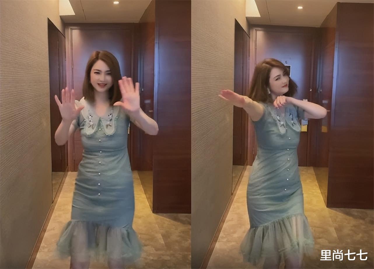 洪欣怎么胖成这样！穿高领彻底变大饼脸，麒麟臂抢眼太壮硕