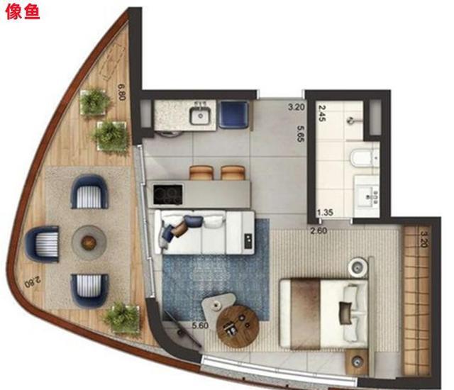 刘畊宏上海的家:256户型不咋样,厨房夹3卫生间中,端菜绕一圈