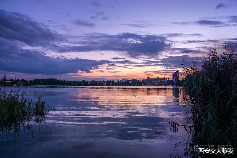 |黄昏水岸即景