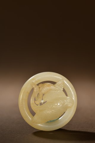 |晚清 和田玉玉鸟雕件