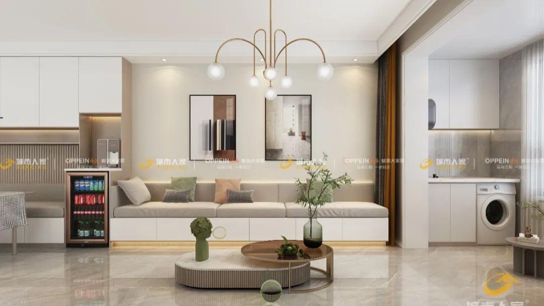 110㎡两居室现代简约风设计，用心打造别具特色的家！