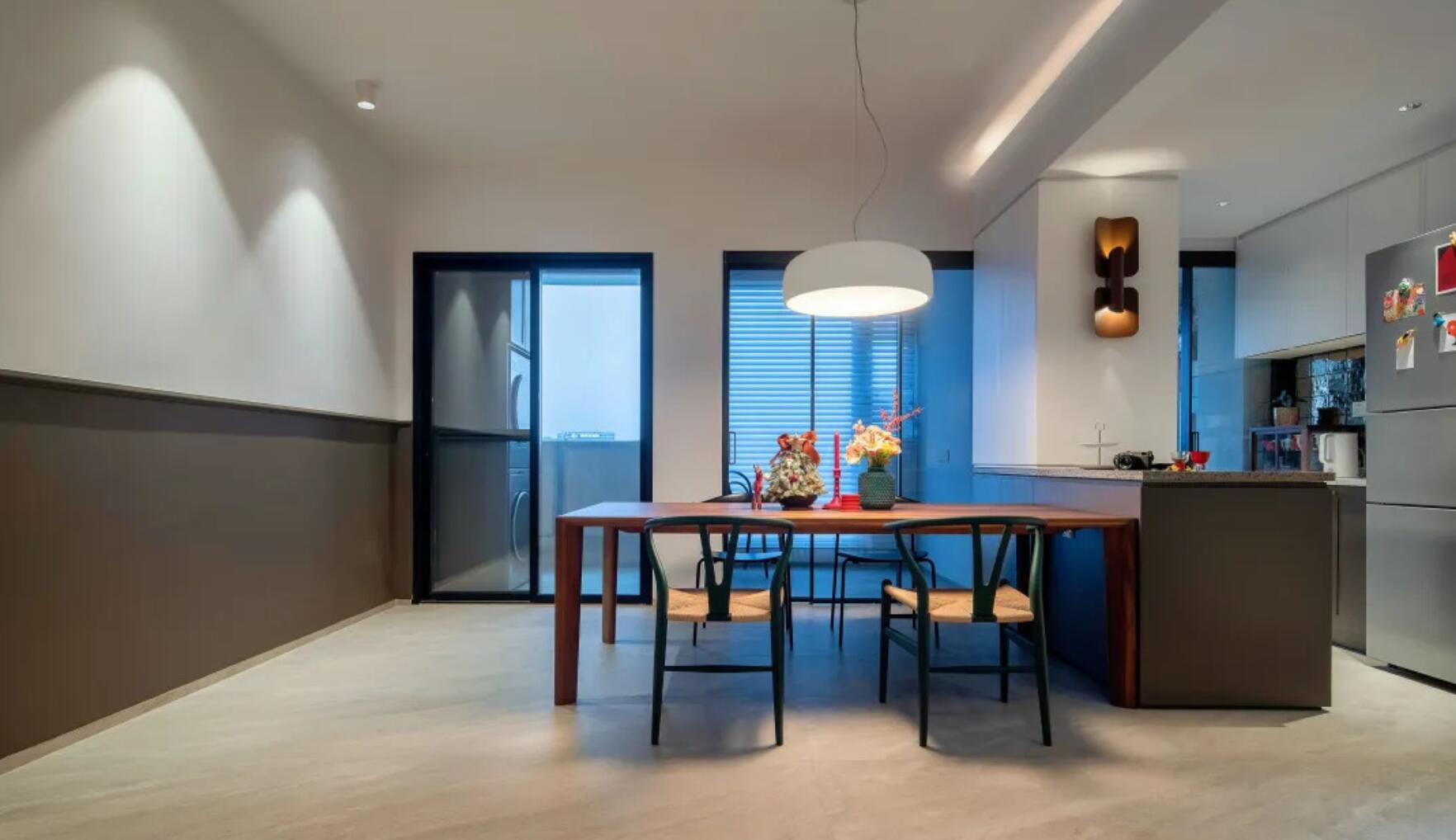 阳台一分为三，客餐厅互调，她87㎡家，简直将实用性拉满了