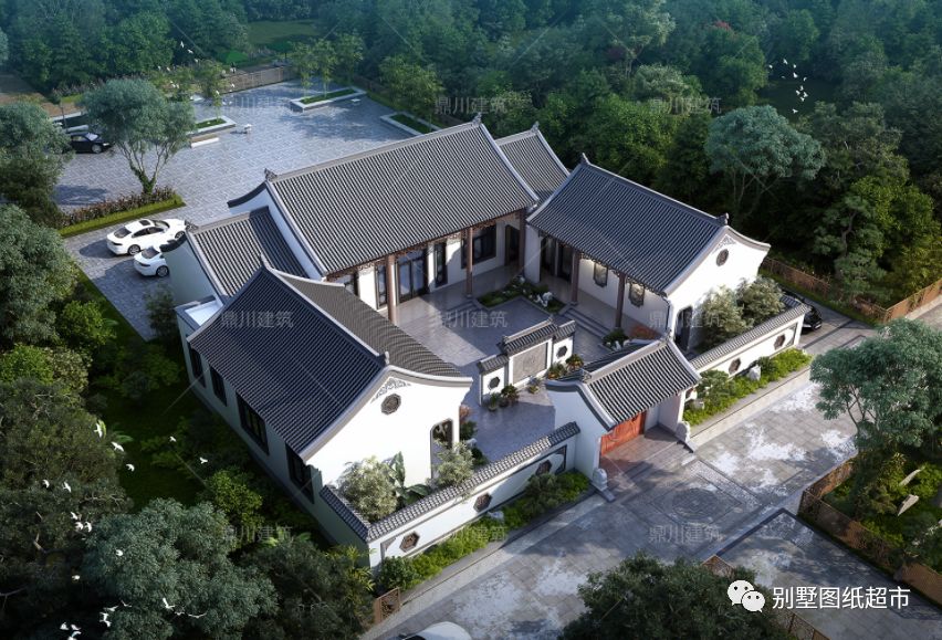 5套中式农村别墅，既有传统合院，又有现代中式别墅