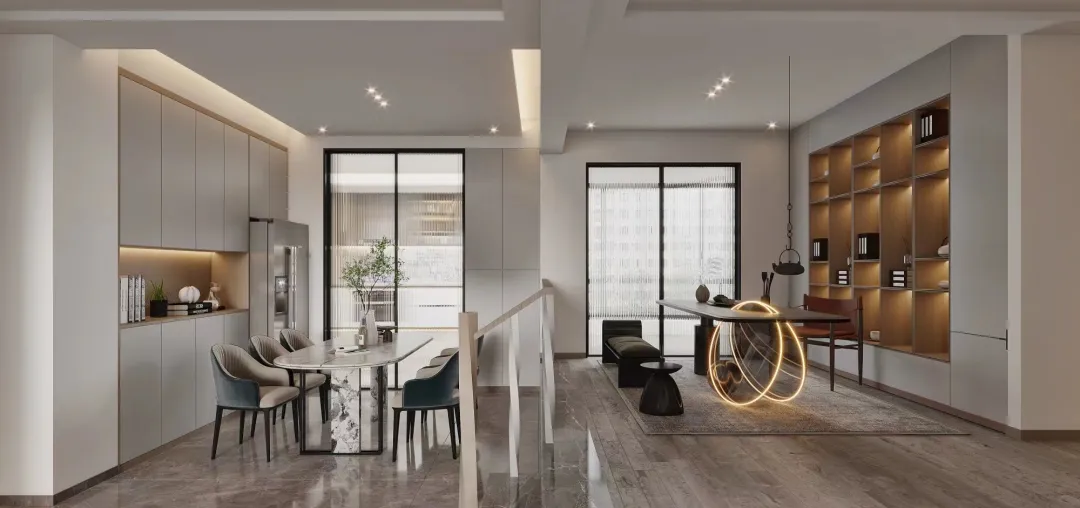 【鲁班装饰】滇池星城169㎡现代风格,就是这个feel