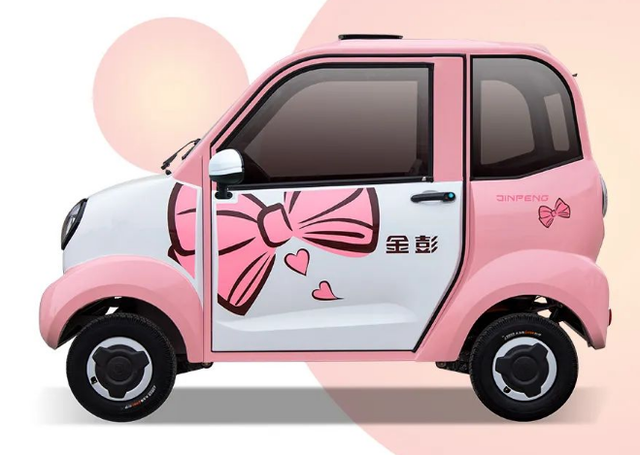 金彭发布全新四轮电动车,内置保险杠,防溜坡设计,适合代步接娃 - 汽车