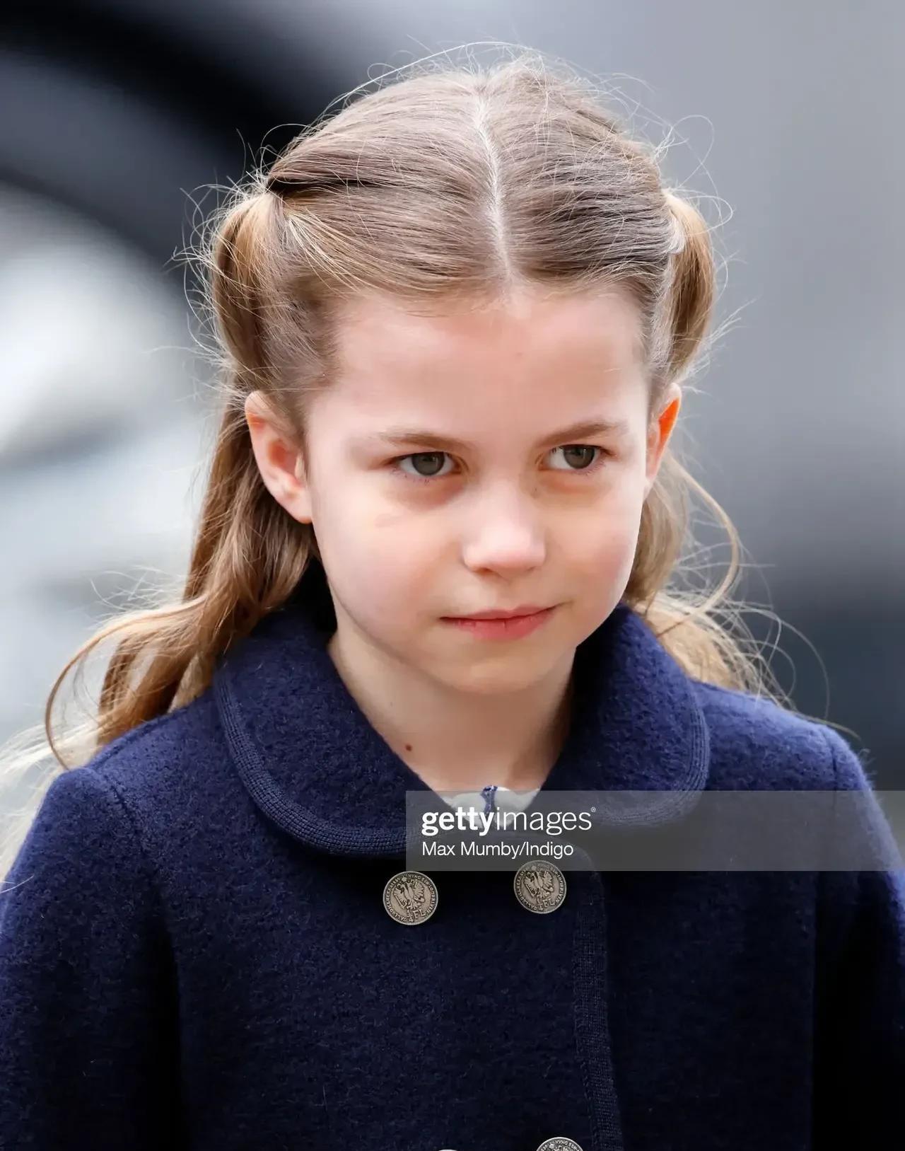 夏洛|夏洛特小公主，眼神坚毅一看就是王者，气场绝对碾压哥哥乔治王子