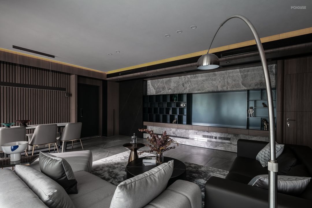 179平的三居室,用现代的工业风,打造高质感的家居空间