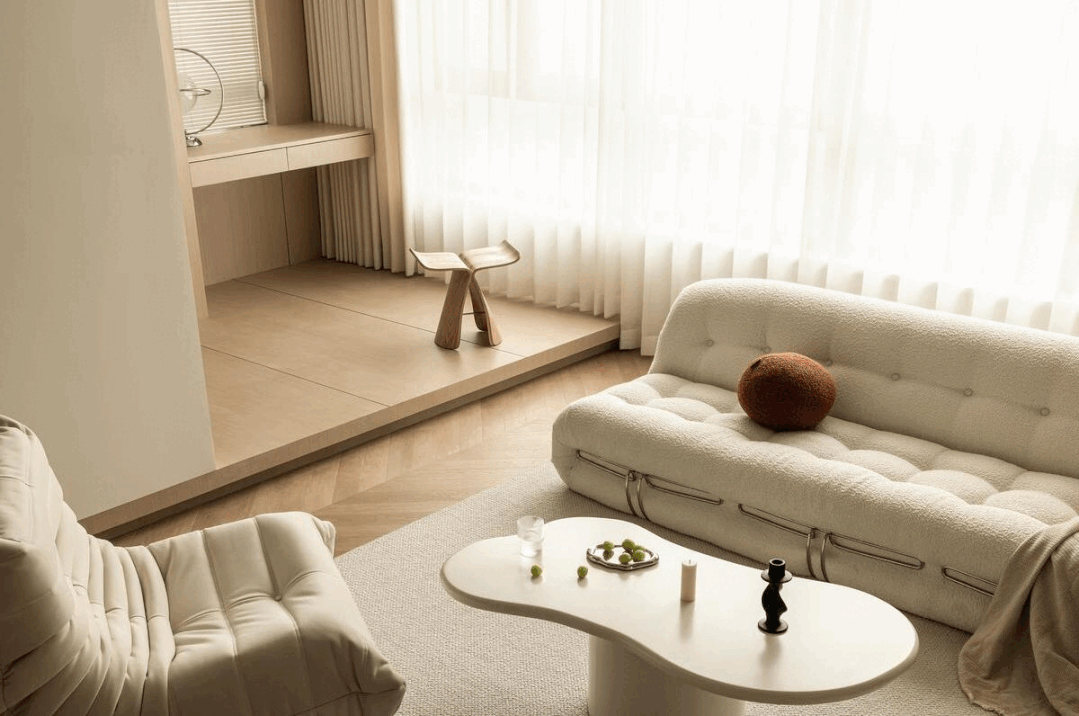 120㎡温暖治愈系的家,同色系搭配,将整体与素雅贯彻到底!