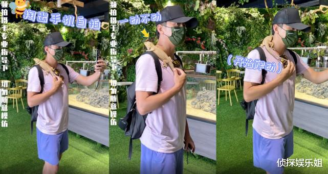 孙俪|邓超孙俪游动物园，娘娘肩扛蜥蜴蛇缠脖子，超哥吓得起鸡皮疙瘩