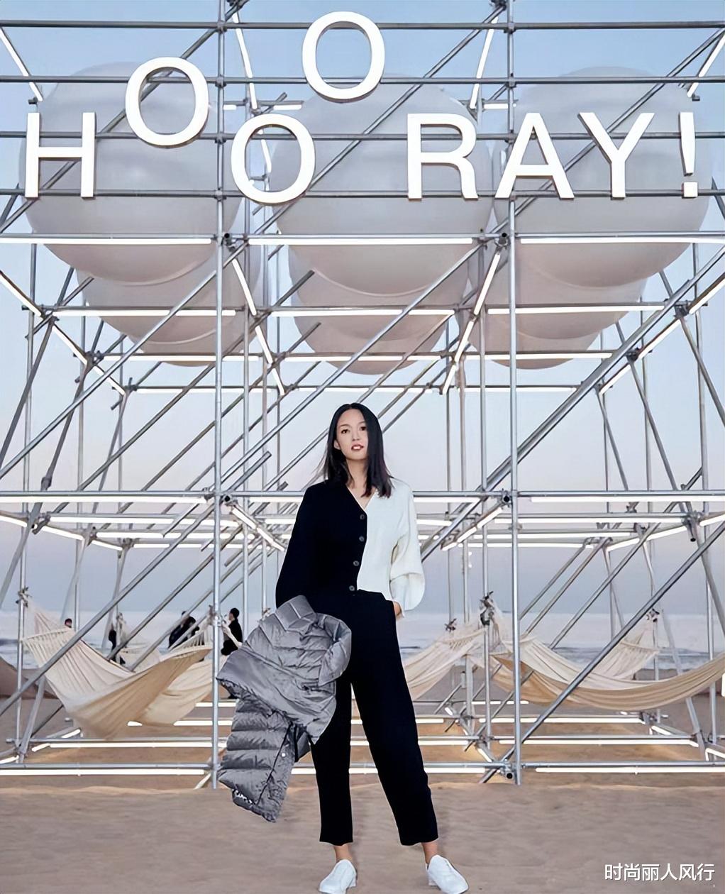 张梓琳|张梓琳罕见秀恩爱！帅气老公发腮胖不少，世姐造型优雅美出新高度