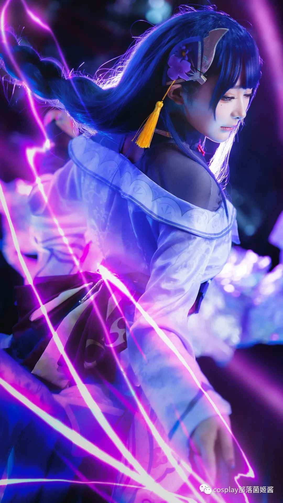 |cos:原神雷电将军cos正片@鱼子酱
