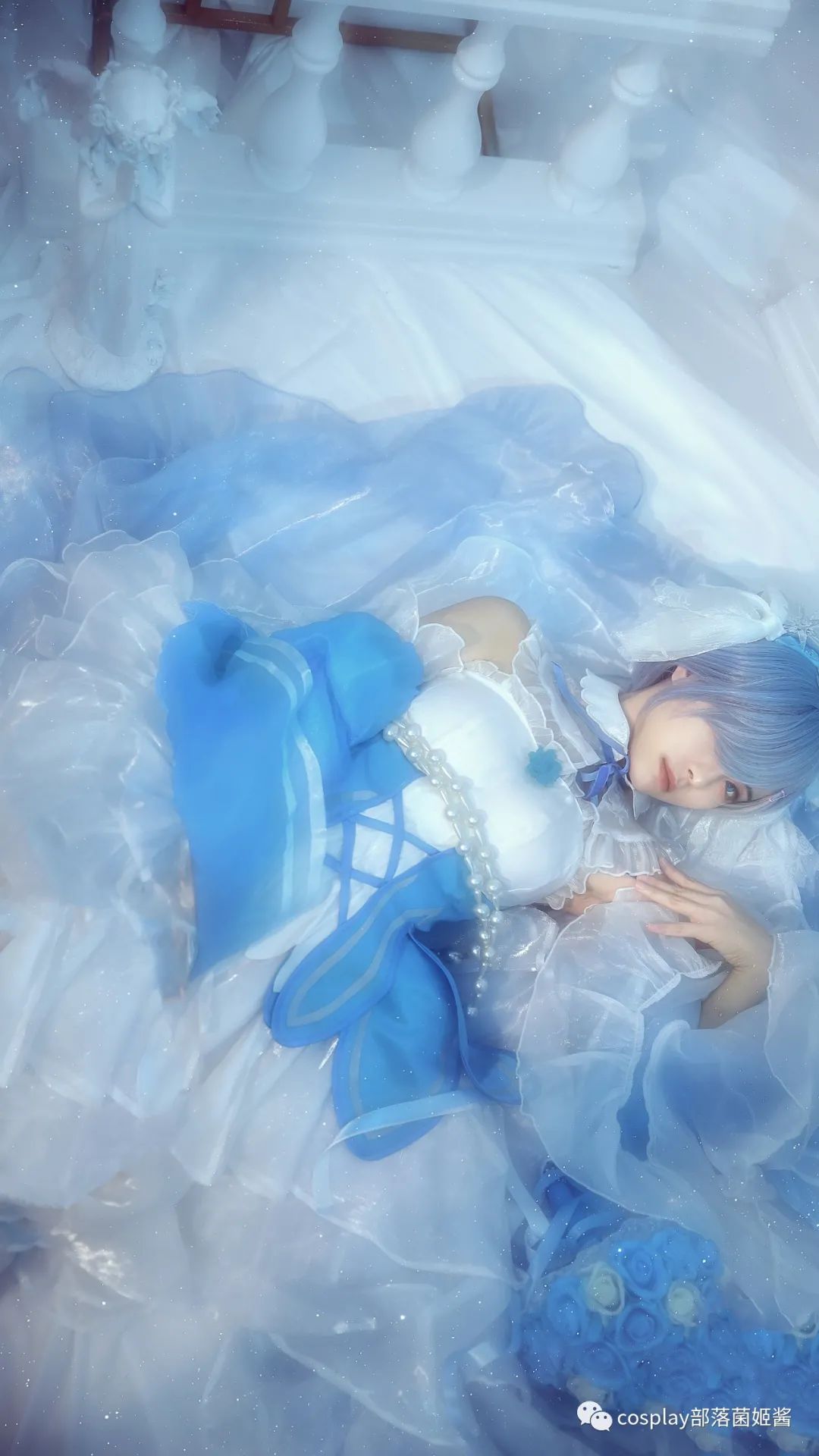 微笑|cos：蕾姆水晶礼服cos正片@梧桐，守护这一抹微笑