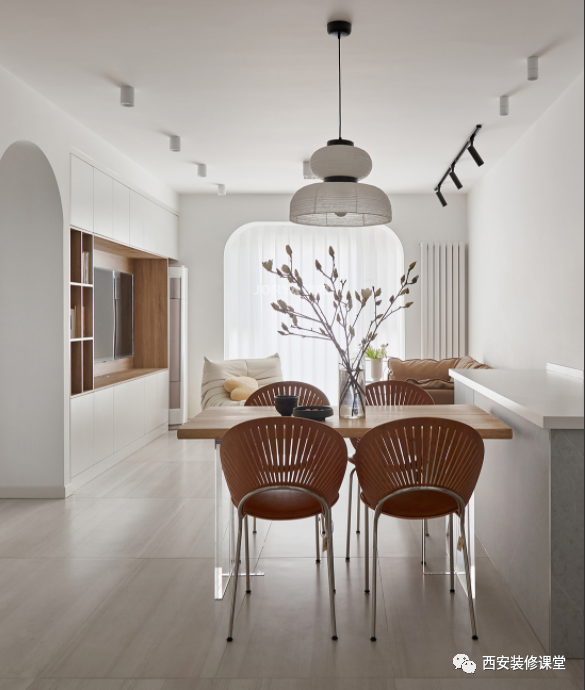 95㎡三室刚需,极简清爽装修