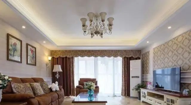 129平新房，装修花了21万，太漂亮了，客厅最抢眼，忍不住晒晒！