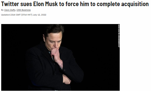 电子商务|不想买也得买!美媒:马斯克反悔后遭推特起诉强制完成收购
